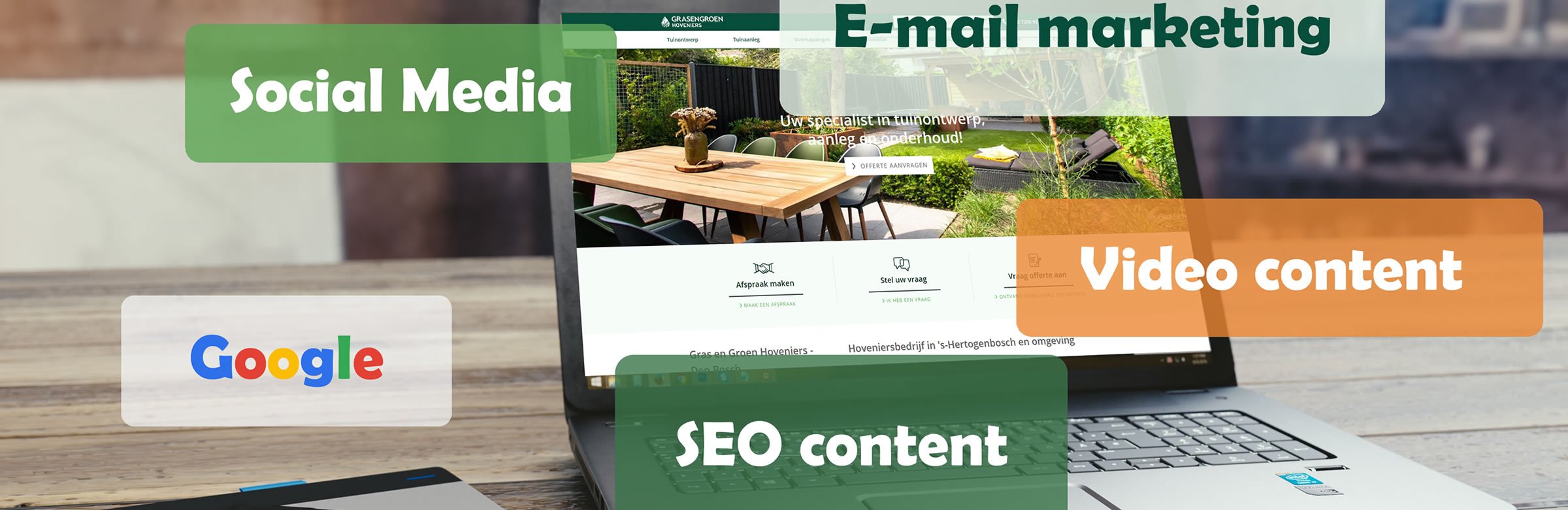 Contentmarketeer • Gras en Groen website