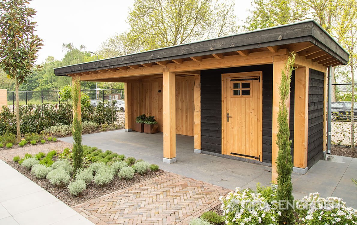 Overkappingschuurshowtuin1 • Gras en Groen website