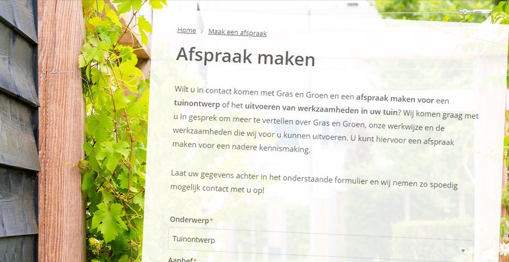 Maakeenafspraak • Gras en Groen website