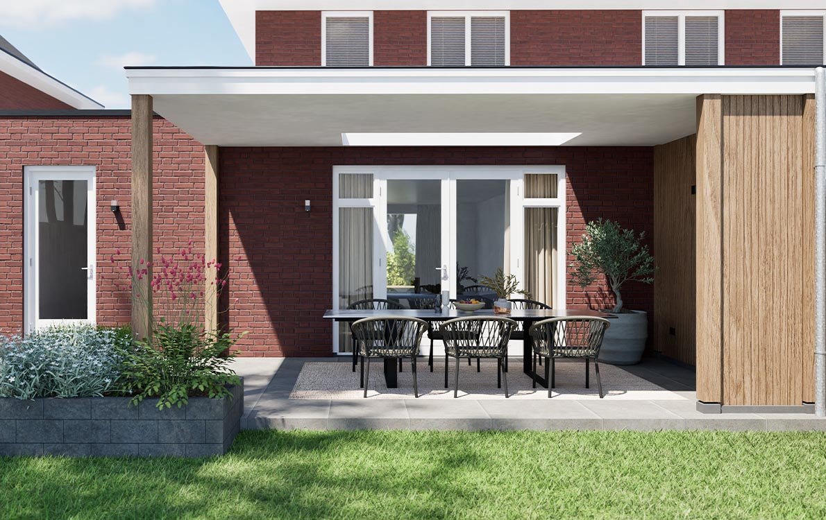 Houtenoverkappingveranda • Gras en Groen website