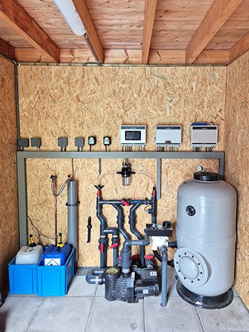 Poolhousetechnischeruimte • Gras en Groen website